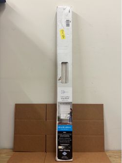New 43” x 64” White 1” Cordless Vinyl Light Filtering Blind