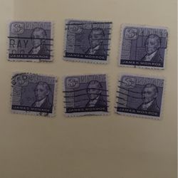 James Monroe 3¢ 1(contact info removed) *stamp x6