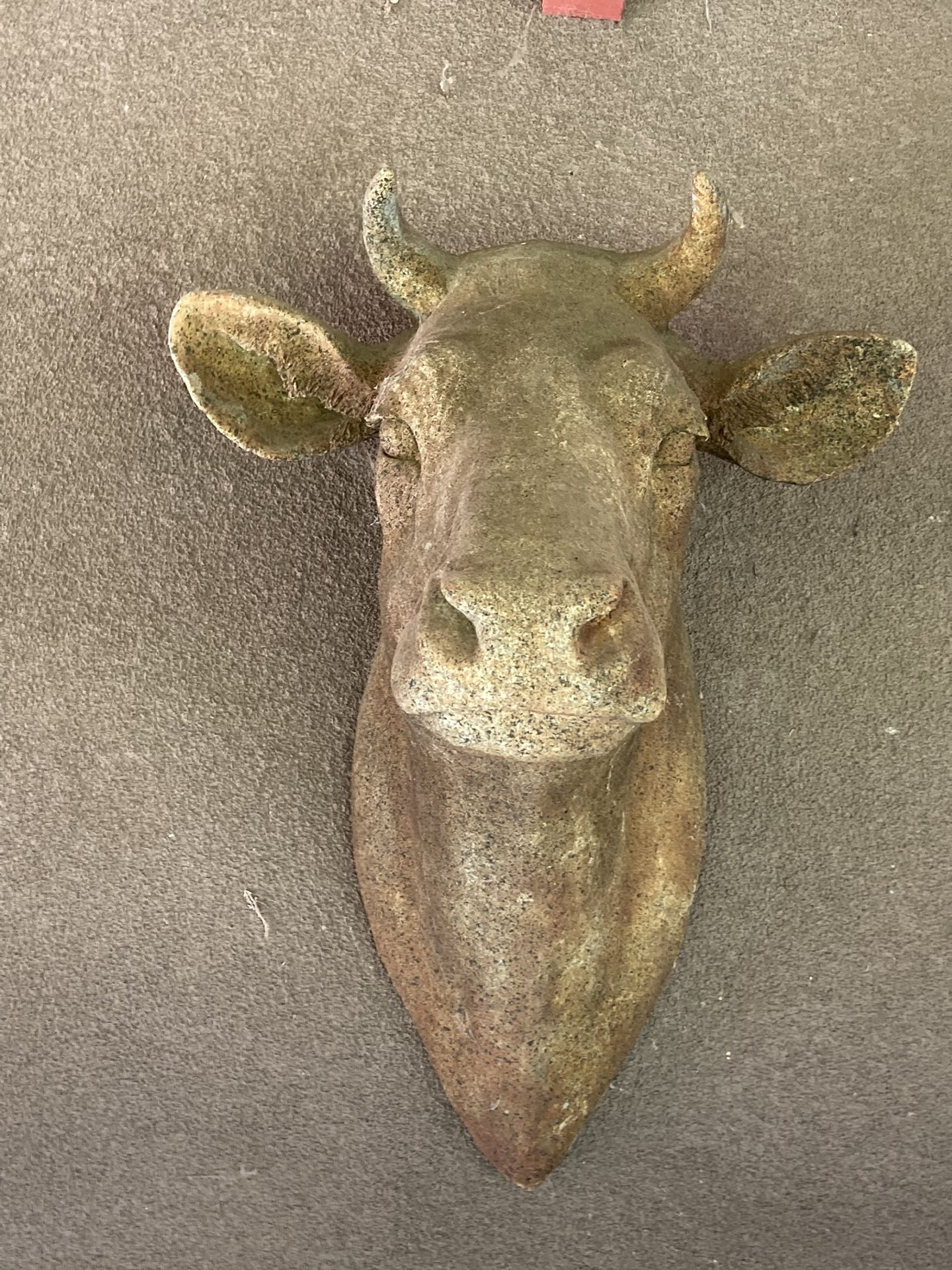 Bulls Head Wall Mounted Statue (heavy)