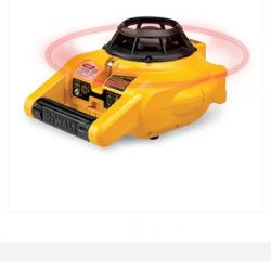 New DEWALT 150 ft. Red Self-Leveling Rotary Laser Level with Detector Clamp, Wall Mount, Remote, Used Bag, Batteries. Retails $520 with Taxes!