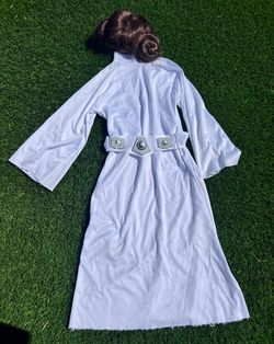 Princess Leia Costume And Wig Girls Size 8-12