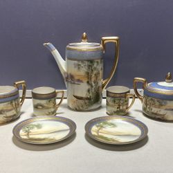 Antique Vintage Hand Painted Nippon Tea Set