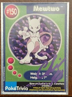 Christopher Corey Smith Signed Mewtwo Burger King Promo Card