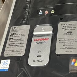 Compaq Presario Intel CeleronD 330 256 MB SRAM 80 GB Vintage Gaming Computer NIB