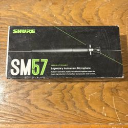Shure SM57 cardioid dynamic instrument microphone