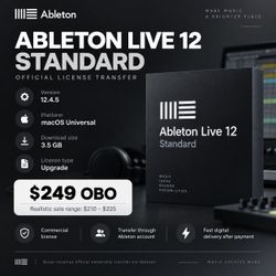Ableton Live 12 Standard – Official Digital License Transfer