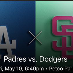 Padres Dodgers Sunday May 12 (up to 5 Tickets)