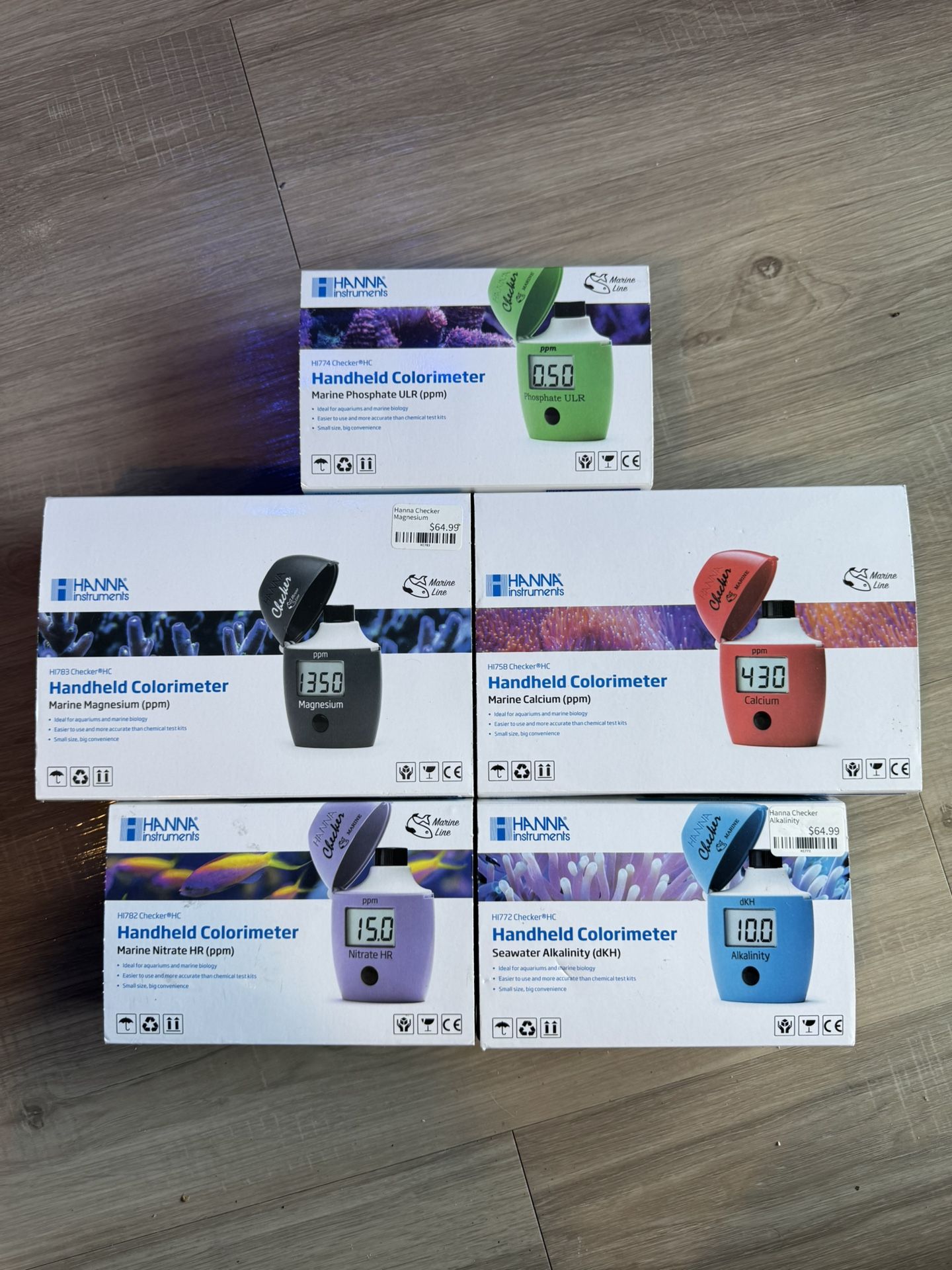 Hanna Instruments Marine Water Testing Checker Colorimeter Kit – 5 Units