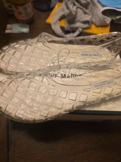 Steve Madden Clear Jelly Flats