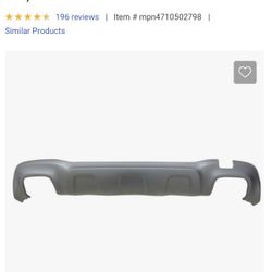Rear Lower Bumper Valance
