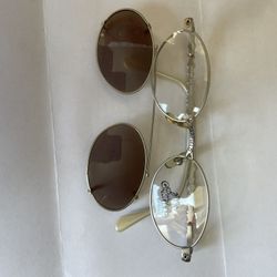 Children's double-layer eyeglass frames and sunglasses sets