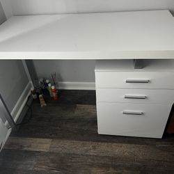 Desk With file cabinet 
