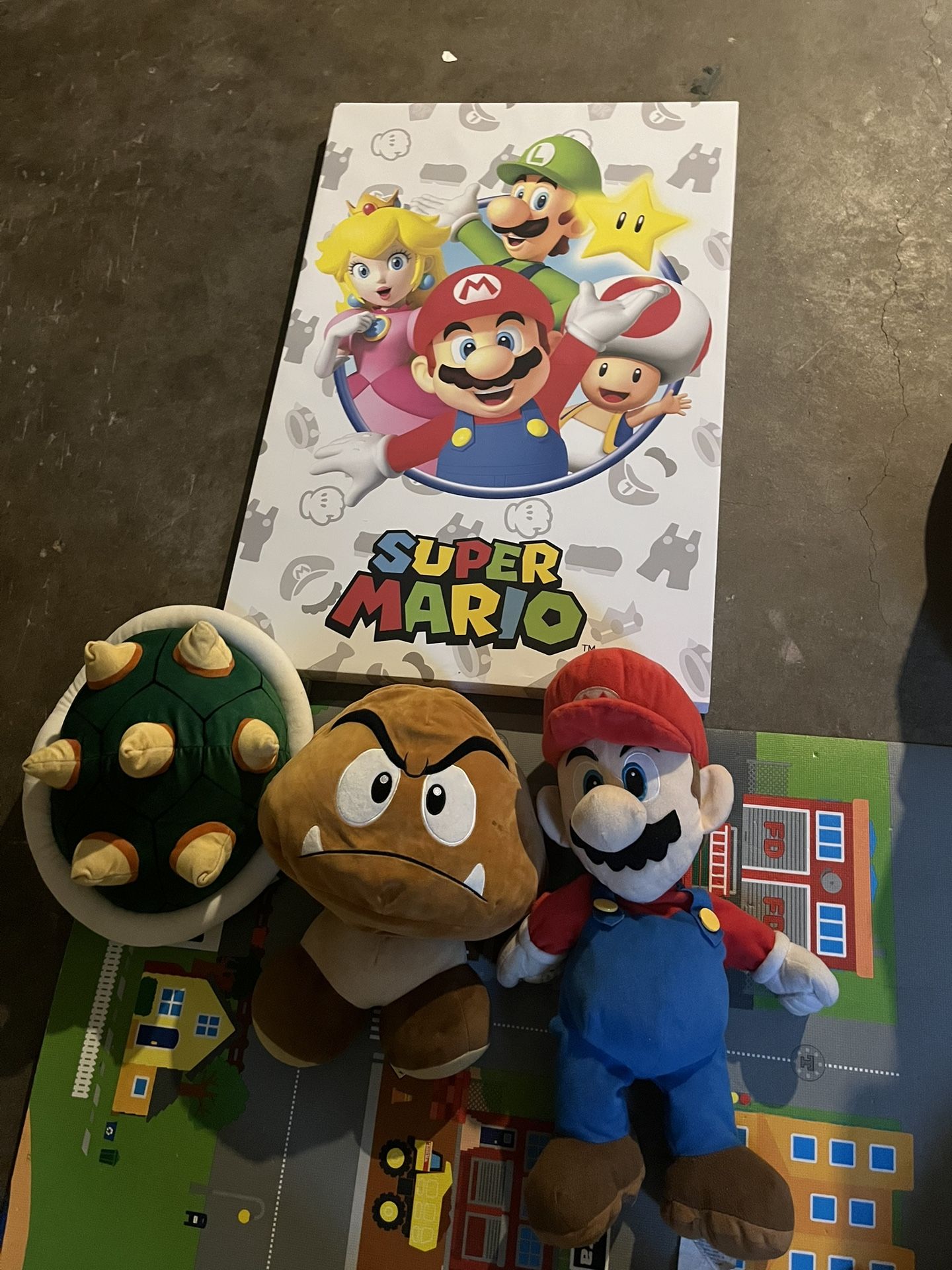 Súper Mario Canvas And Plushies
