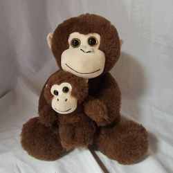 Stuffed Animal monkey and baby