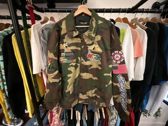 Billionaire Boys Club Starcast Camo Jacket Embroidered Patch Military Streetwear Coat