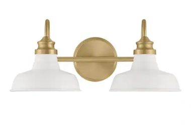 Bath Vanity Light Brushed Gold New 