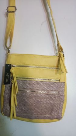 Yellow crossbody purse