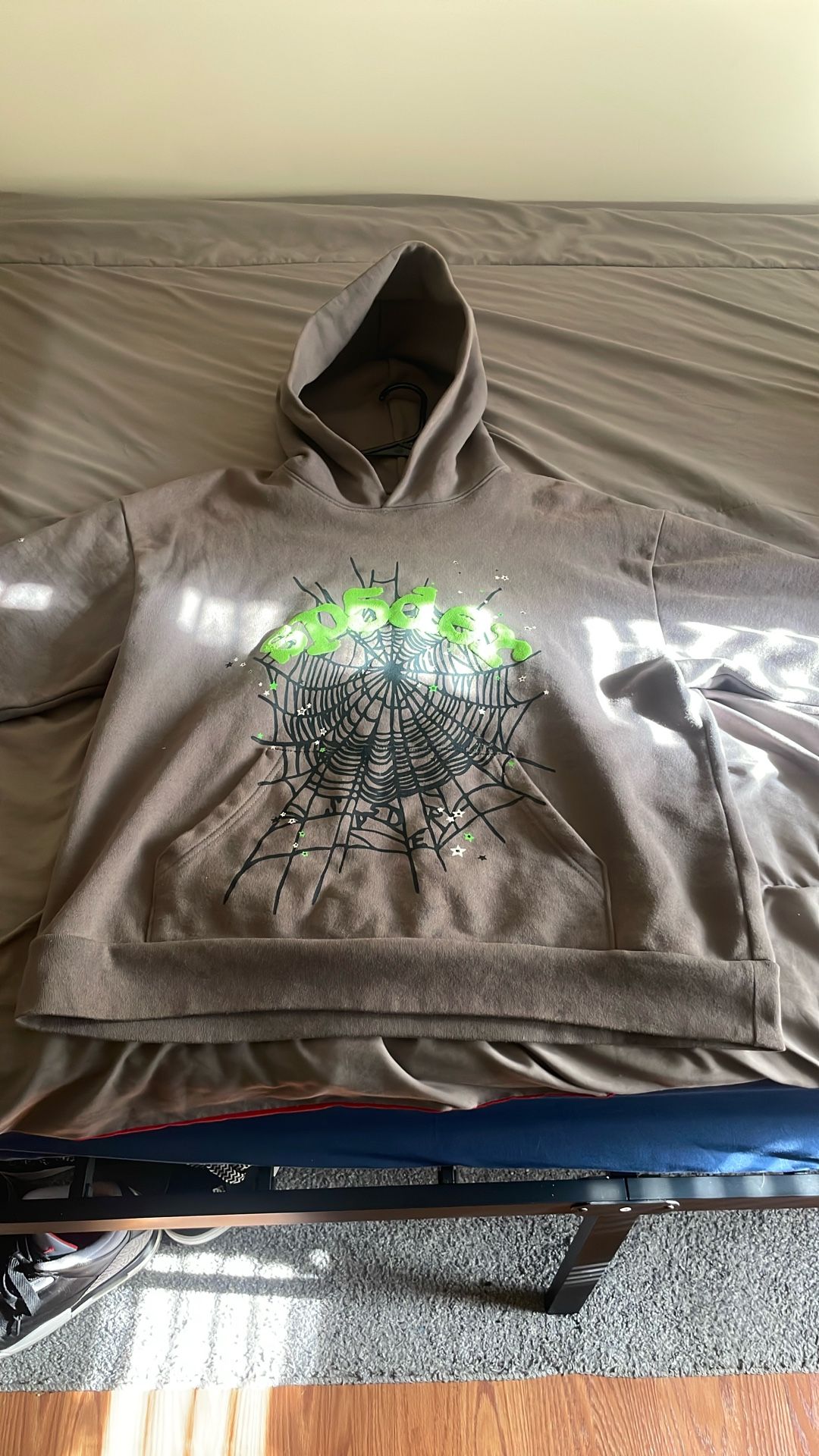 Grey Sp5der Hoodie