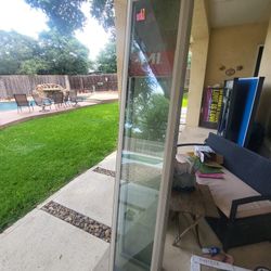 2 Custom Tempered Glass Windows - 7ft X 16in