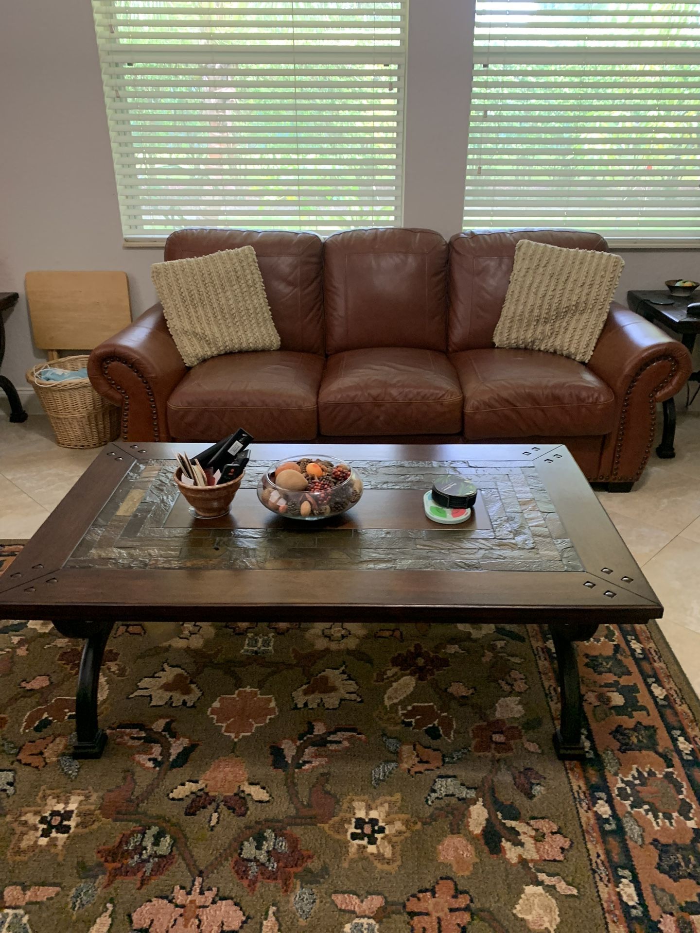 Awesome Red Leather Couch