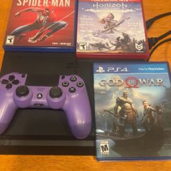 PS4 - with games and controller