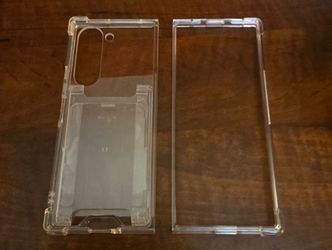 Samsung Galaxy Z Fold 6 Clear Case with Card Holder