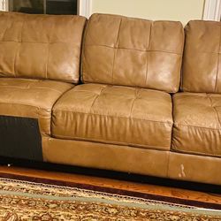 Genuine Leather Sofa Set
