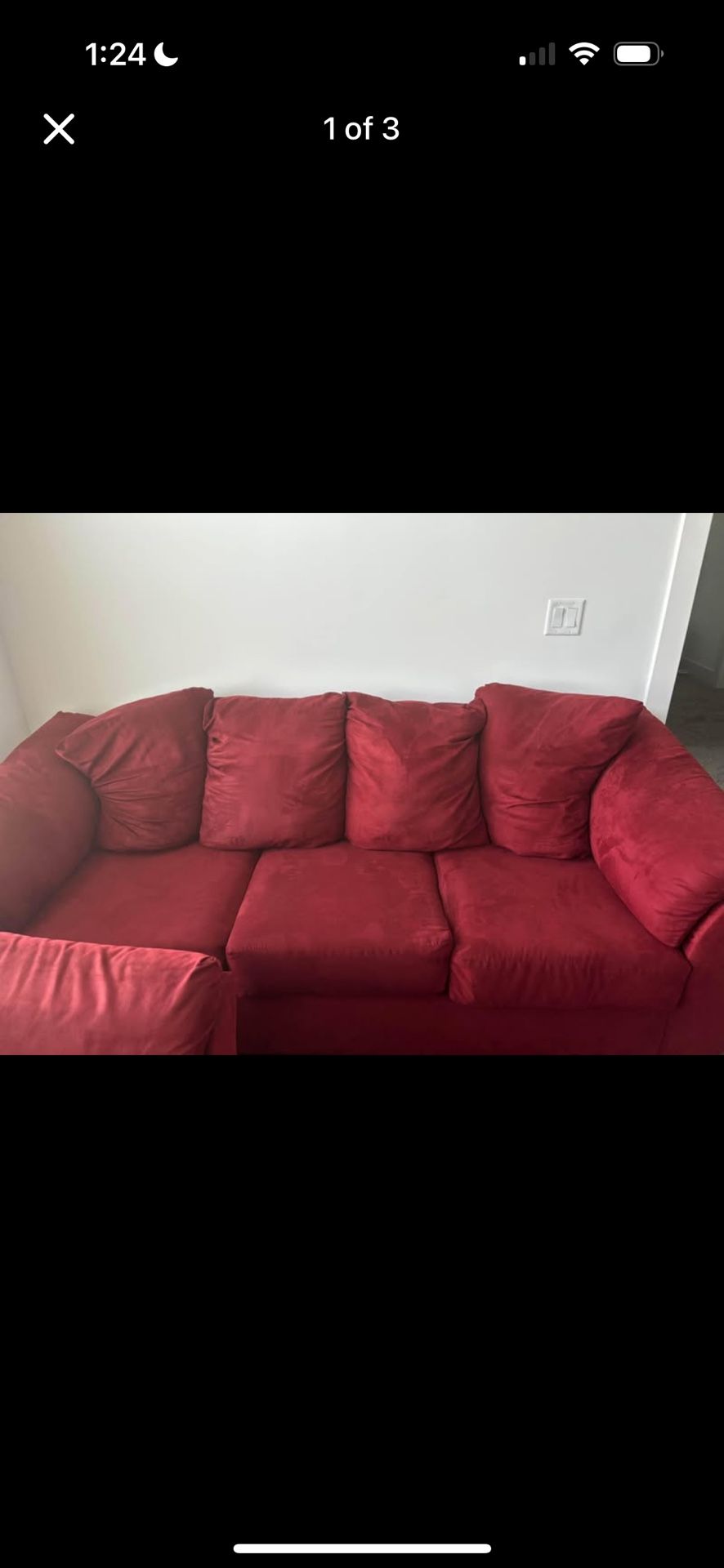 Darcy Red Couch And Love Seat Set