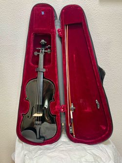 5-String Acoustic Violin (Full Size 4/4) with Case & Bow