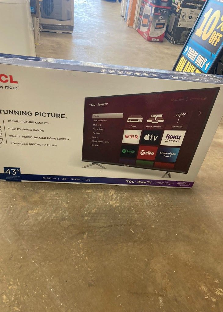 TCL 43S433 43 Class 4K UHD Roku Smart TV