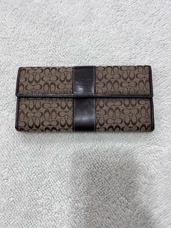 Coach Signature Long Bifold Wallet