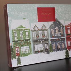 Pink Sky 1000 Piece Jigsaw Puzzle, “Christmas Town” 19 x 26 Holidays Gift Xmas