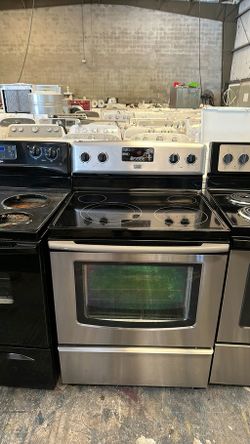 Maytag Stainless Electric Range - Sleek GlassTop