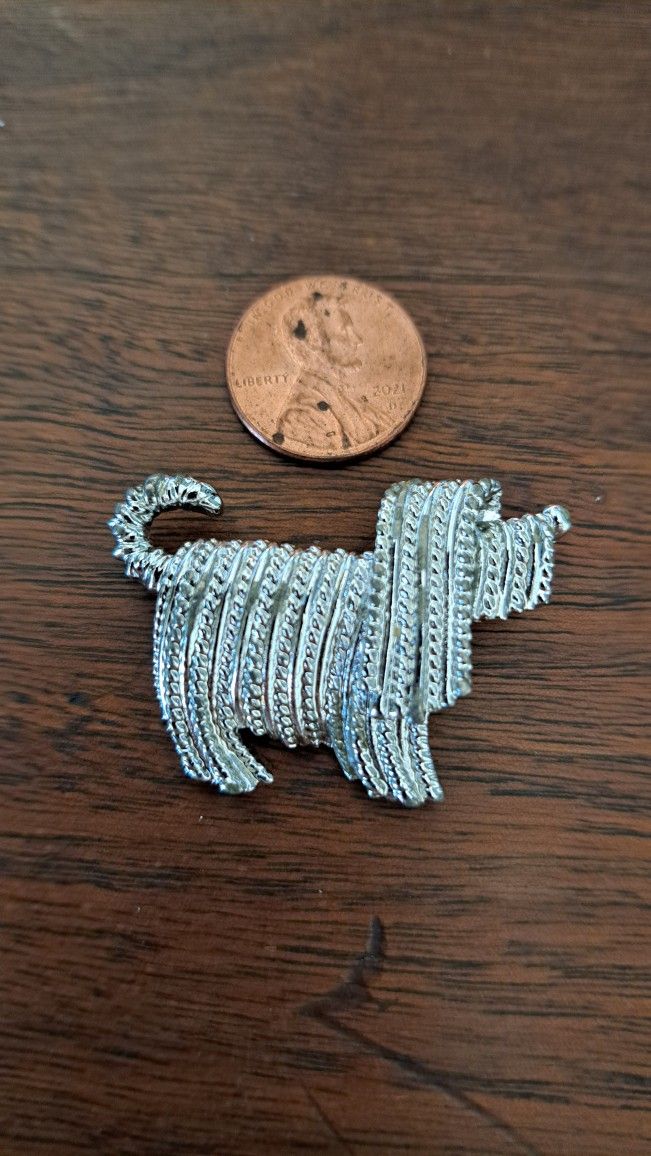 Vintage Sarah Coventry Shaggy Dog Pin