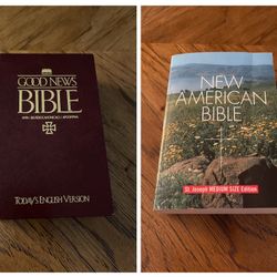 Bibles - Good News Bible, New American Bible ($10.00 Each)