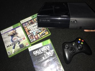 Xbox 360 E (+external hardrive, 3 games, & headset)
