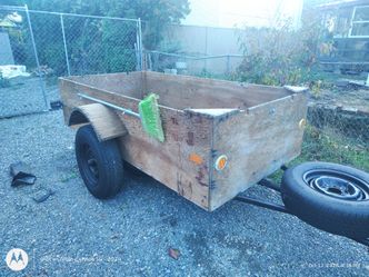 solid 4x8 utility trailer