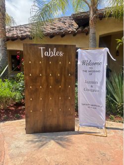 Seating chart sign holder