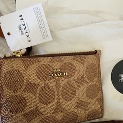 Coach ID and Coin Purse With Keychain