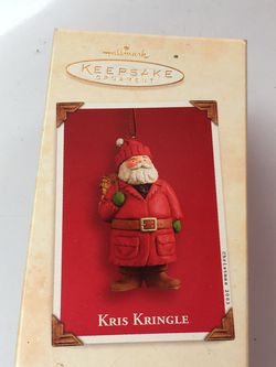 Hallmark Kris Kringle Christmas Ornament from 2003 Vintage Holiday Season Collectible Figurine