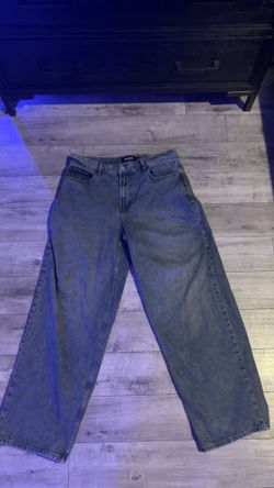 Textured Blue Jeans