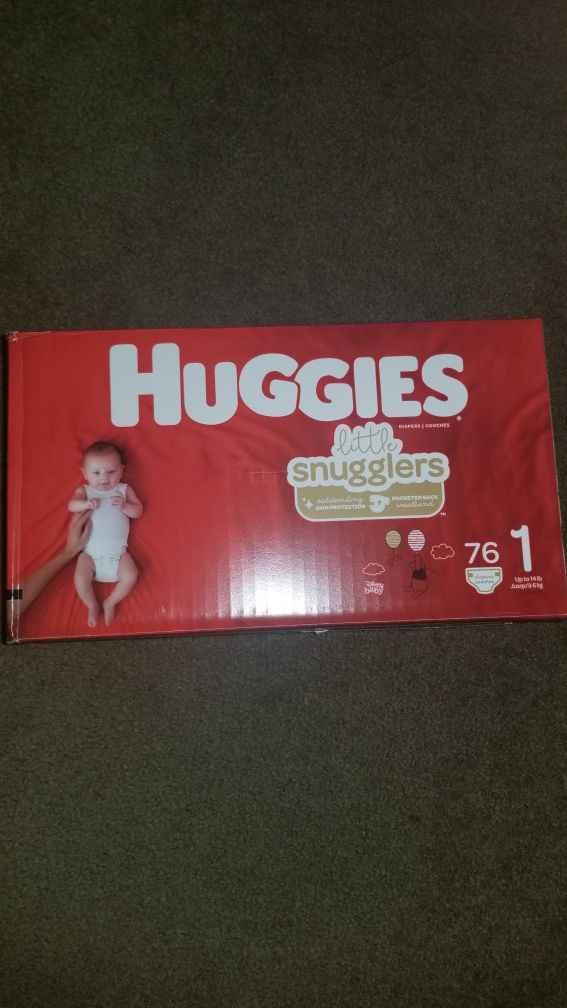 New huggies little snuggler size 1