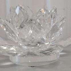 Crystal Lotus Candle Holder