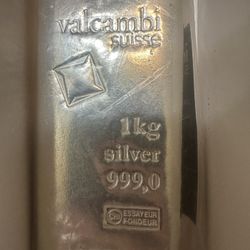 Kilo Silver Bar Valcambi Suisse