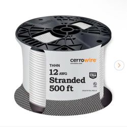 4 Pieces Of 500 ft. 12 Gauge White Stranded Copper THHN Wire