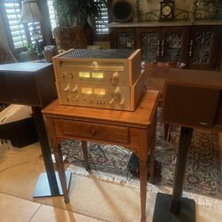 Vintage Pioneer SA 7700 Integrated Amp TX 6700 Tuner and Bose 201 Speakers System. 