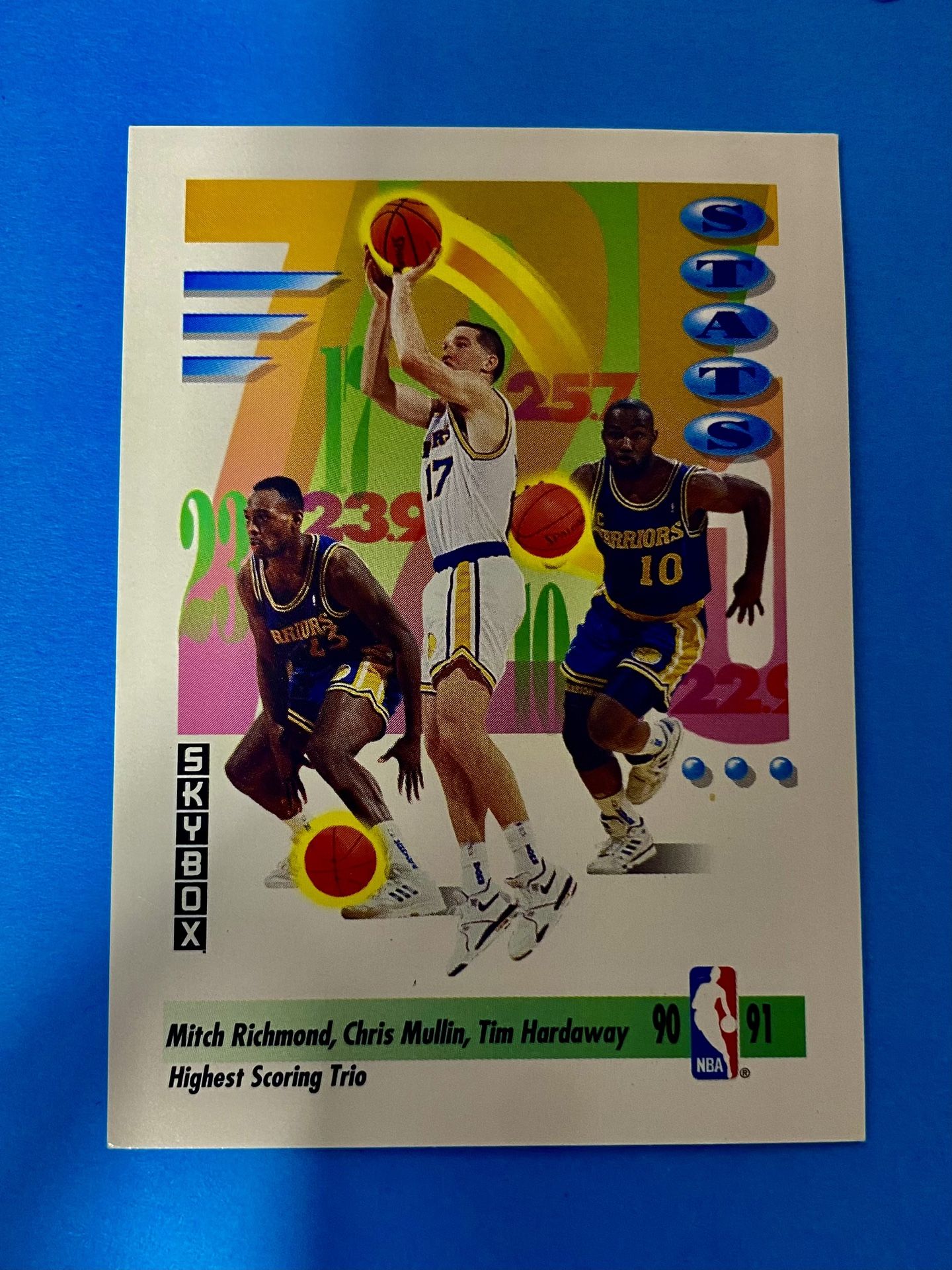 Mitch Richmond/Chris Mullin/Tim Hardaway 1990-91 Skybox Stats
