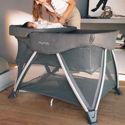 nuna sena aire travel crib playard bassinet with changer