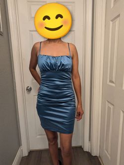 Vestido azul corto talla S