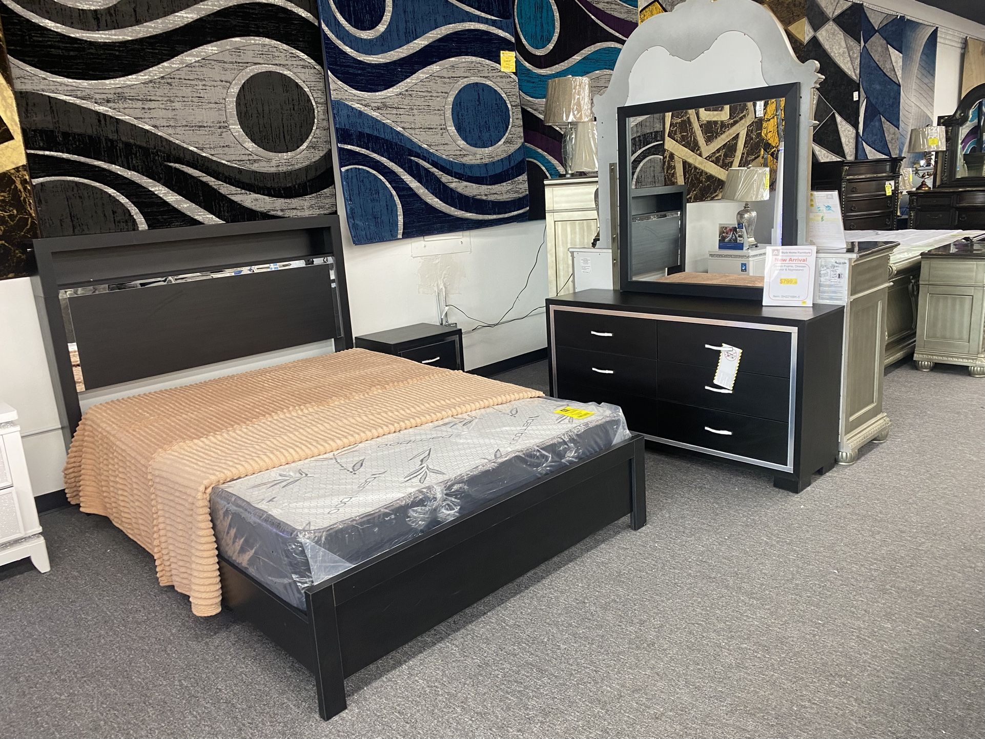 Queen Size Bed Frame Set $799